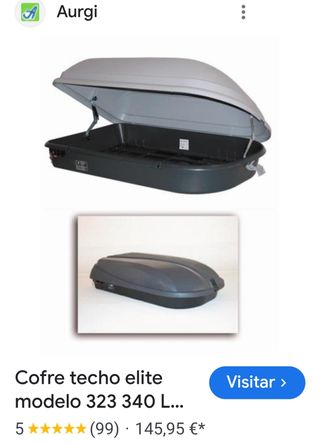 Cofre techo Elite 323/340L