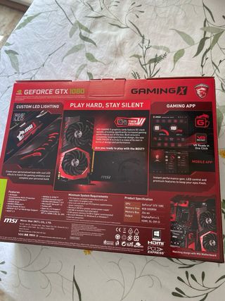 Gráfica MSI GeForce GTX 1080 Gaming X