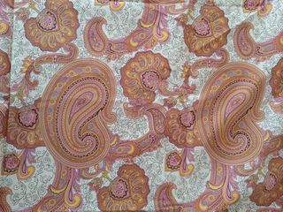 Tela estampada paisley vintage