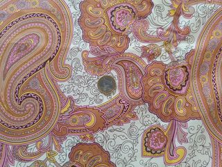 Tela estampada paisley vintage