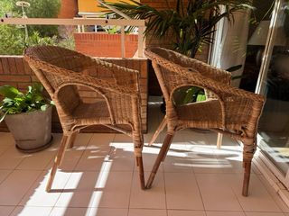 2 Sillas Ratán - Vintage