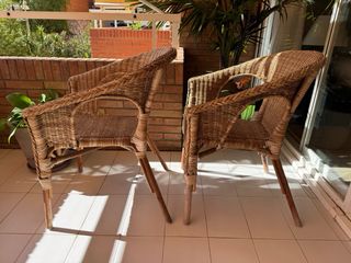 2 Sillas Ratán - Vintage