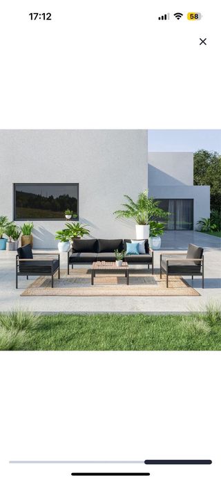 Sillón jardín - Aluminio y madera