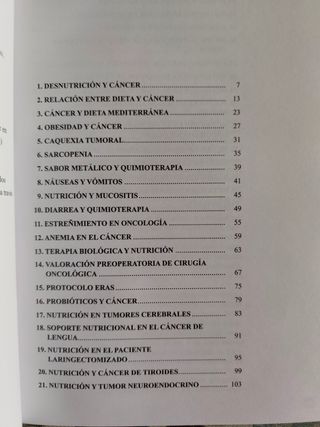 LA NUTRICIÓN EN LA LUCHA CONTRA EL CANCER (CIEN...