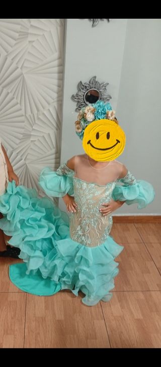 Vestido niña flamenco talla 4,5