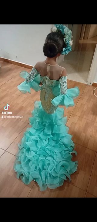 Vestido niña flamenco talla 4,5