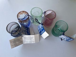 Vasos La Fiore, vidrio soplado- 12€ la unidad