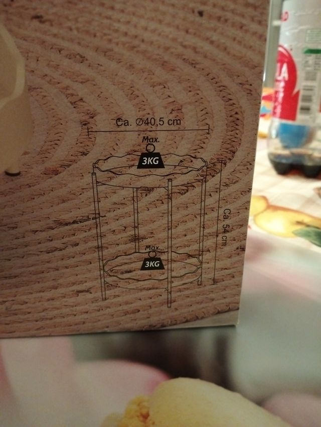 Tavolino Beige Metallo Legno