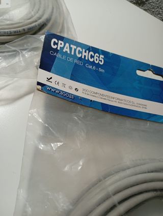 3 Cables red Cat.6 3GO - 5m lote