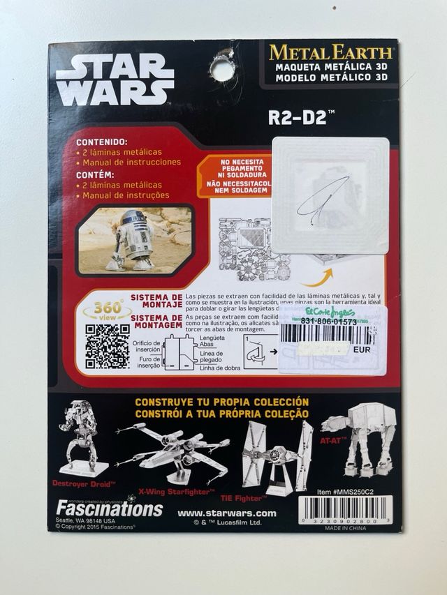 Modello in metallo R2-D2 Metal Earth Star Wars