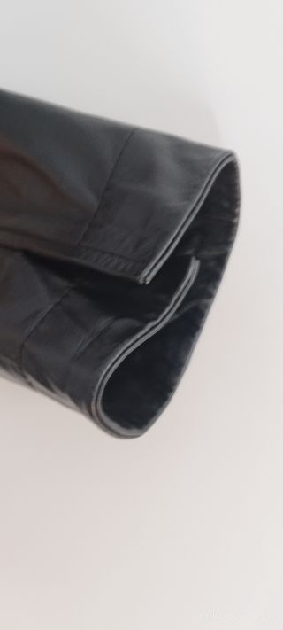 Chaqueta cuero negra mujer, talla M