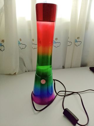 Lampara lava arcoiris