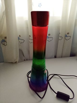 Lampara lava arcoiris