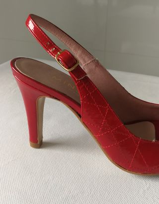 Sandalias rojas Mins - Tacón 9cm - Nº36