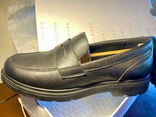 Geox Spherica 43 - Mocasines negros y crema