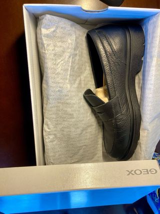 Geox Spherica 43 - Mocasines negros y crema