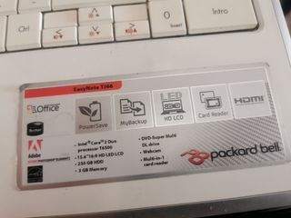 Portátil Packard Bell Easynote TJ66