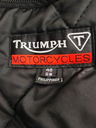 Chaqueta Triumph negra talla L