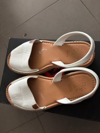 Sandalias blancas verano