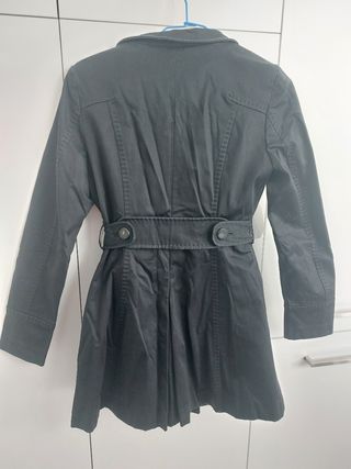 Gabardina Zara Woman negra talla XS