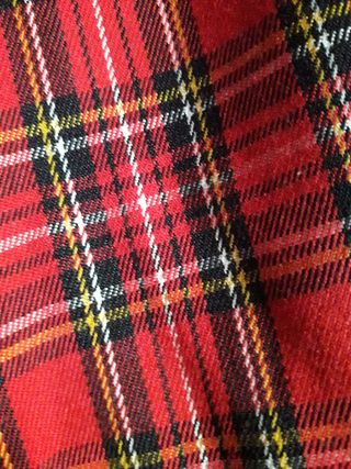 Chaqueta roja escocesa - Talla M