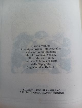 I promessi sposi, Alessandro Manzoni collezionismo