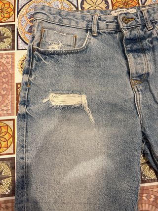 Shorts Bershka rotos azules