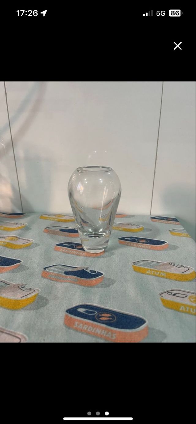 Portavelas de cristal