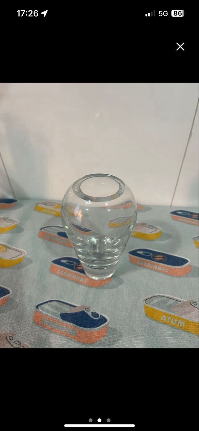 Portavelas de cristal