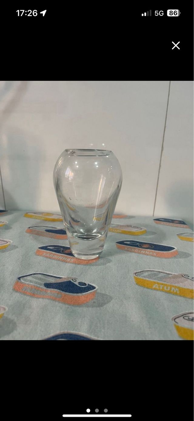 Portavelas de cristal