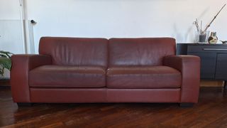 Divani in pelle, rosso bordeaux