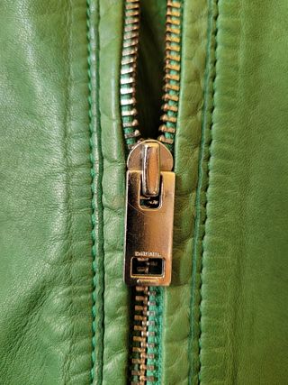 Cazadora de piel verde Diesel