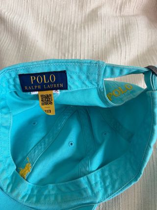 Gorra Polo Ralph Lauren turquesa