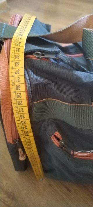 Bolso viaje verde-naranja