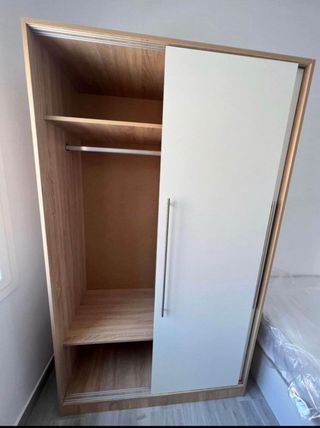 Armario 1,20m blanco - Puertas correderas