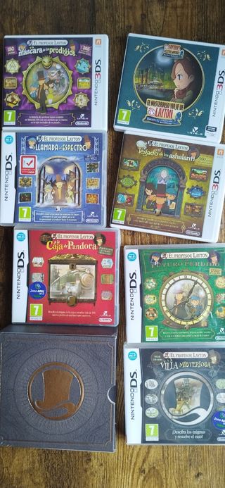Pack 7 juegos Profesor Layton (NDS)