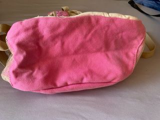 Mochila rosa estampada