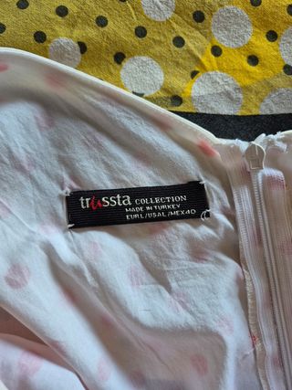 Vestito estivo a pois rosso e bianco
