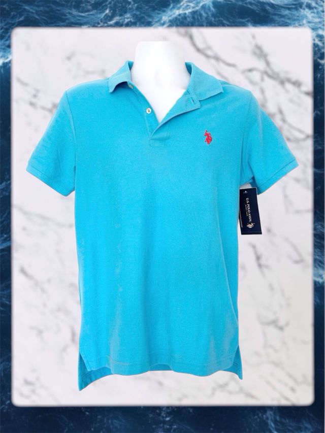 Polo U.S. Polo Assn. turquesa manga corta