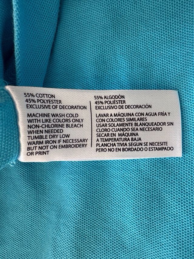 Polo U.S. Polo Assn. turchese a manica corta