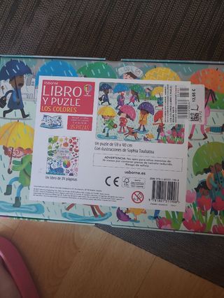 Libro y Puzzle Los Colores Usborne