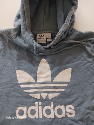  sudadera Adidas azul con capucha