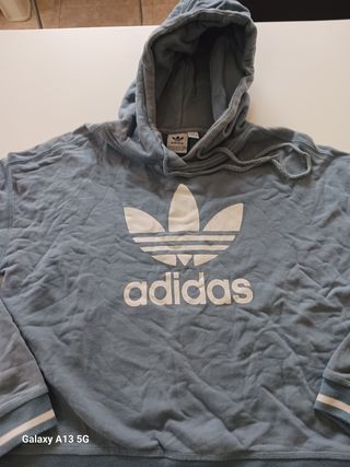  sudadera Adidas azul con capucha