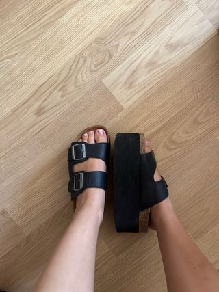 Sandalias plataforma mujer