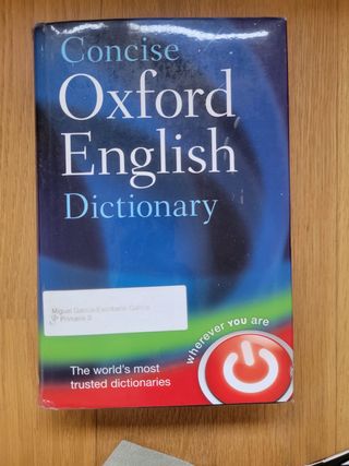 Concise Oxford English Dictionary: Main Edition