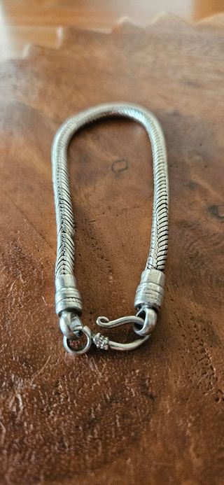 Bracciale snake argento