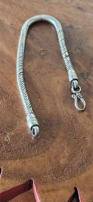 Bracciale snake argento