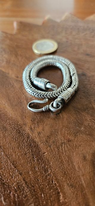 Bracciale snake argento