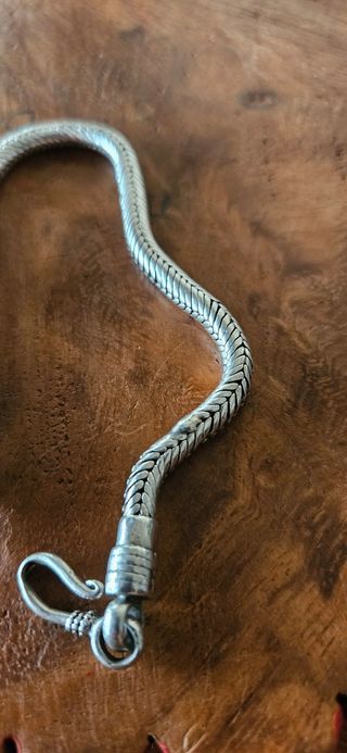 Bracciale snake argento