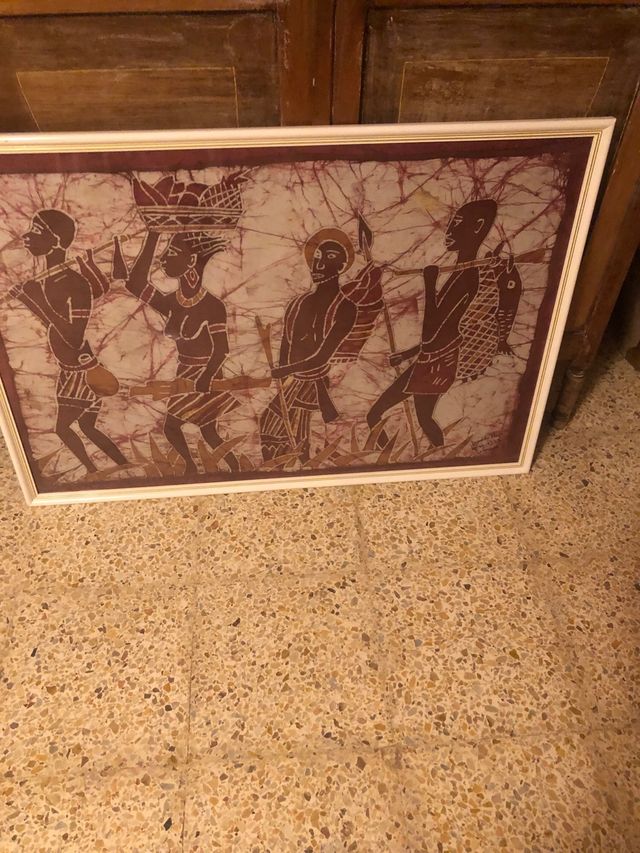Cuadro batik africano